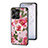 Coque Contour Silicone et Vitre Fleurs Miroir Etui Housse S01 pour Realme C53 India Petit