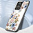 Coque Contour Silicone et Vitre Fleurs Miroir Etui Housse S01 pour Realme GT2 Master Explorer Petit