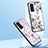 Coque Contour Silicone et Vitre Fleurs Miroir Etui Housse S01 pour Samsung Galaxy M13 4G Petit