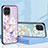 Coque Contour Silicone et Vitre Fleurs Miroir Etui Housse S01 pour Samsung Galaxy M53 5G Petit