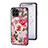 Coque Contour Silicone et Vitre Fleurs Miroir Etui Housse S01 pour Samsung Galaxy M53 5G Petit