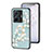 Coque Contour Silicone et Vitre Fleurs Miroir Etui Housse S01 pour Vivo iQOO Z6 Pro 5G Petit