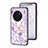 Coque Contour Silicone et Vitre Fleurs Miroir Etui Housse S01 pour Vivo X90 Pro+ Plus 5G Petit