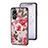 Coque Contour Silicone et Vitre Fleurs Miroir Etui Housse S01 pour Vivo Y02S Petit