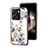 Coque Contour Silicone et Vitre Fleurs Miroir Etui Housse S01 pour Xiaomi Poco C65 Petit