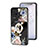 Coque Contour Silicone et Vitre Fleurs Miroir Etui Housse S01 pour Xiaomi Poco F4 5G Petit