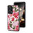 Coque Contour Silicone et Vitre Fleurs Miroir Etui Housse S01 pour Xiaomi Poco F5 5G Petit