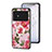 Coque Contour Silicone et Vitre Fleurs Miroir Etui Housse S01 pour Xiaomi Poco M4 5G Petit