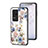 Coque Contour Silicone et Vitre Fleurs Miroir Etui Housse S01 pour Xiaomi Redmi K40S 5G Petit