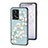 Coque Contour Silicone et Vitre Fleurs Miroir Etui Housse S01 pour Xiaomi Redmi Note 12 Pro 5G Petit