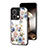 Coque Contour Silicone et Vitre Fleurs Miroir Etui Housse S01 pour Xiaomi Redmi Note 13 5G Petit