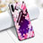 Coque Contour Silicone et Vitre Fleurs Miroir S01 pour Huawei P30 Lite XL Violet