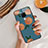 Coque Contour Silicone et Vitre Fruit Miroir pour Huawei Mate 20 Bleu