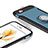 Coque Contour Silicone et Vitre Mat avec Support Bague Anneau pour Apple iPhone 6 Plus Bleu Petit