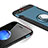 Coque Contour Silicone et Vitre Mat avec Support Bague Anneau pour Apple iPhone 8 Plus Bleu Petit