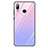 Coque Contour Silicone et Vitre Miroir Housse Etui Degrade Arc en Ciel G01 pour Huawei Honor Play Violet