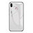 Coque Contour Silicone et Vitre Miroir Housse Etui Degrade Arc en Ciel pour Huawei Honor Play Blanc