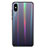 Coque Contour Silicone et Vitre Miroir Housse Etui Degrade Arc en Ciel pour Xiaomi Mi 8 Pro Global Version Gris