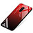 Coque Contour Silicone et Vitre Miroir Housse Etui Degrade Arc en Ciel pour Xiaomi Pocophone F1 Rouge