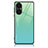 Coque Contour Silicone et Vitre Motif Fantaisie Miroir Etui Housse JM1 pour Huawei P50 Pro Vert