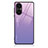 Coque Contour Silicone et Vitre Motif Fantaisie Miroir Etui Housse JM1 pour Huawei P50 Pro Violet Clair