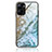 Coque Contour Silicone et Vitre Motif Fantaisie Miroir Etui Housse JM1 pour Realme Q5x 5G Blanc