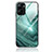 Coque Contour Silicone et Vitre Motif Fantaisie Miroir Etui Housse JM1 pour Realme Q5x 5G Vert