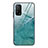 Coque Contour Silicone et Vitre Motif Fantaisie Miroir Etui Housse JM1 pour Xiaomi Mi 10T 5G Cyan