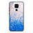 Coque Contour Silicone et Vitre Motif Fantaisie Miroir Etui Housse JM1 pour Xiaomi Redmi 10X 4G Bleu