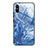 Coque Contour Silicone et Vitre Motif Fantaisie Miroir Etui Housse JM1 pour Xiaomi Redmi 9AT Bleu Royal