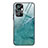 Coque Contour Silicone et Vitre Motif Fantaisie Miroir Etui Housse JM1 pour Xiaomi Redmi Note 10 Pro 4G Cyan