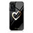 Coque Contour Silicone et Vitre Motif Fantaisie Miroir Etui Housse JM2 pour Huawei P60 Noir