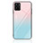 Coque Contour Silicone et Vitre Motif Fantaisie Miroir Etui Housse JM2 pour Realme C33 Cyan