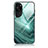 Coque Contour Silicone et Vitre Motif Fantaisie Miroir Etui Housse JM3 pour Huawei P60 Art Vert