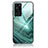 Coque Contour Silicone et Vitre Motif Fantaisie Miroir Etui Housse JM3 pour Huawei P60 Vert