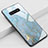 Coque Contour Silicone et Vitre Motif Fantaisie Miroir Etui Housse K02 pour Samsung Galaxy S10 5G Cyan