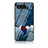 Coque Contour Silicone et Vitre Motif Fantaisie Miroir Etui Housse LS1 pour Asus ROG Phone 5 ZS673KS Bleu