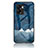 Coque Contour Silicone et Vitre Motif Fantaisie Miroir Etui Housse LS1 pour OnePlus Nord N300 5G Bleu