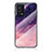 Coque Contour Silicone et Vitre Motif Fantaisie Miroir Etui Housse LS1 pour Oppo A55 4G Violet