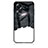 Coque Contour Silicone et Vitre Motif Fantaisie Miroir Etui Housse LS1 pour Oppo A58 4G Noir