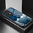 Coque Contour Silicone et Vitre Motif Fantaisie Miroir Etui Housse LS1 pour Oppo Find X5 Pro 5G Bleu