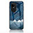 Coque Contour Silicone et Vitre Motif Fantaisie Miroir Etui Housse LS1 pour Oppo Reno10 5G Bleu