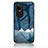 Coque Contour Silicone et Vitre Motif Fantaisie Miroir Etui Housse LS1 pour Oppo Reno10 Pro 5G Bleu