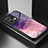 Coque Contour Silicone et Vitre Motif Fantaisie Miroir Etui Housse LS1 pour Oppo Reno8 5G Violet