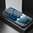 Coque Contour Silicone et Vitre Motif Fantaisie Miroir Etui Housse LS1 pour Samsung Galaxy A23 5G Bleu
