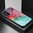 Coque Contour Silicone et Vitre Motif Fantaisie Miroir Etui Housse LS1 pour Samsung Galaxy A82 5G Rouge