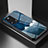 Coque Contour Silicone et Vitre Motif Fantaisie Miroir Etui Housse LS1 pour Xiaomi Mi 12 Lite NE 5G Bleu