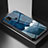 Coque Contour Silicone et Vitre Motif Fantaisie Miroir Etui Housse LS1 pour Xiaomi Redmi 10A 4G Bleu