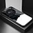 Coque Contour Silicone et Vitre Motif Fantaisie Miroir Etui Housse LS2 pour Huawei Honor Magic6 Lite 5G Noir