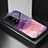 Coque Contour Silicone et Vitre Motif Fantaisie Miroir Etui Housse LS2 pour Huawei P50 Violet